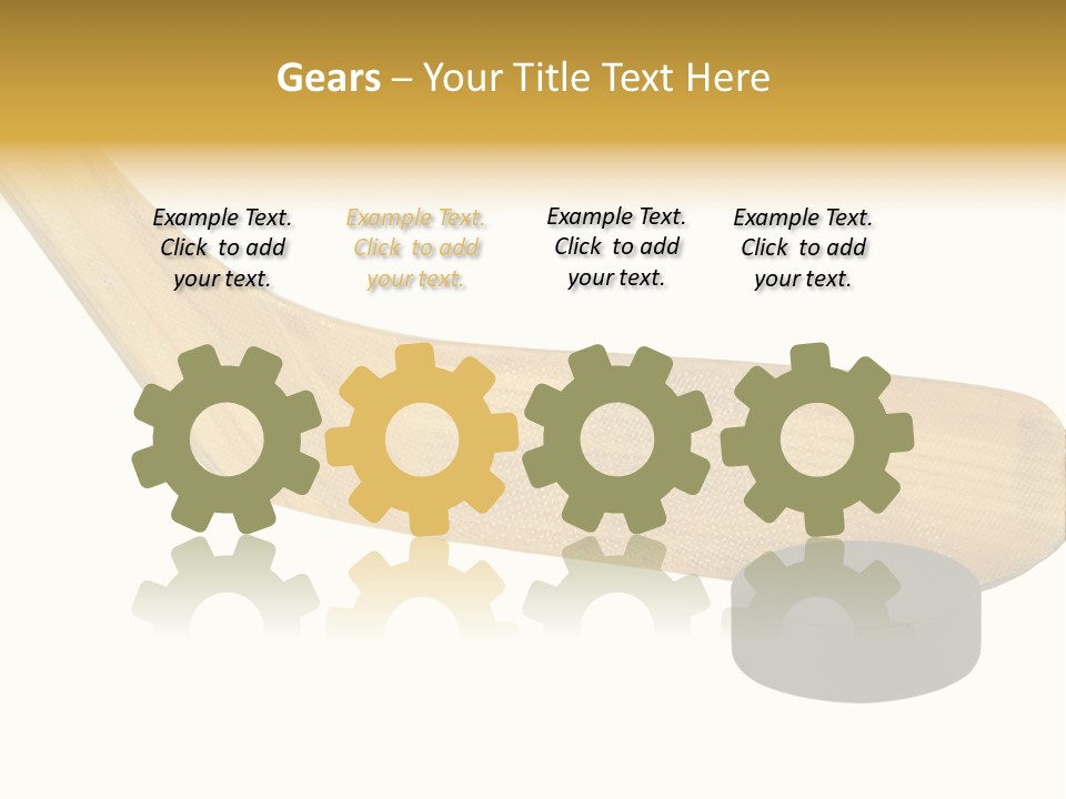 Yellow Fragment Sports PowerPoint Template