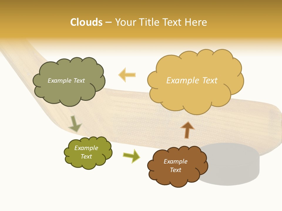 Yellow Fragment Sports PowerPoint Template