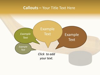 Yellow Fragment Sports PowerPoint Template