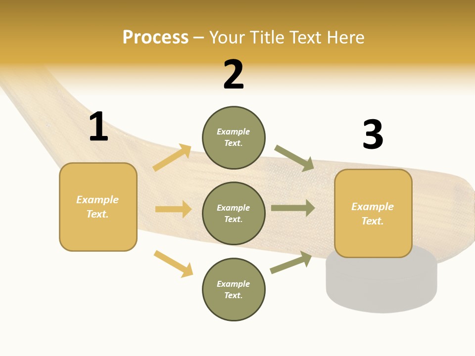 Yellow Fragment Sports PowerPoint Template