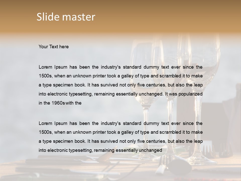 Table Setting Table Served PowerPoint Template