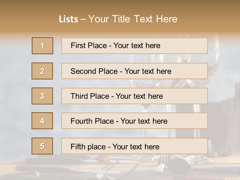 Table Setting Table Served PowerPoint Template