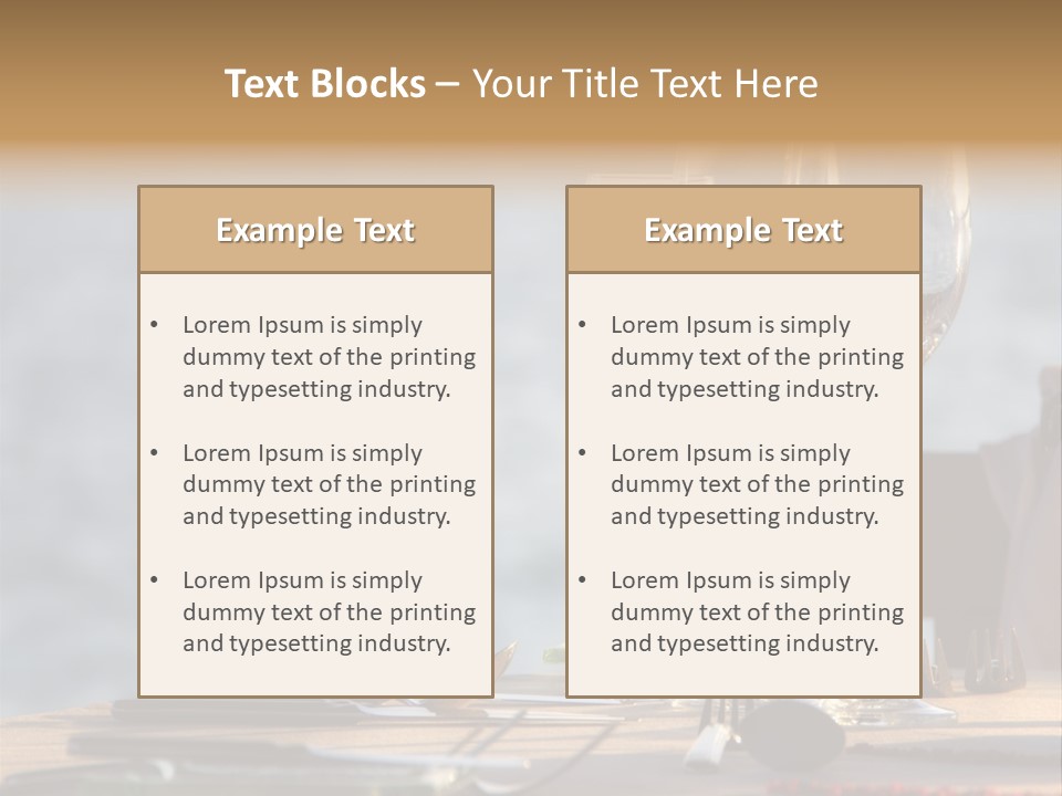 Table Setting Table Served PowerPoint Template