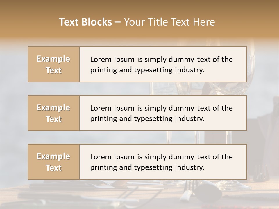 Table Setting Table Served PowerPoint Template
