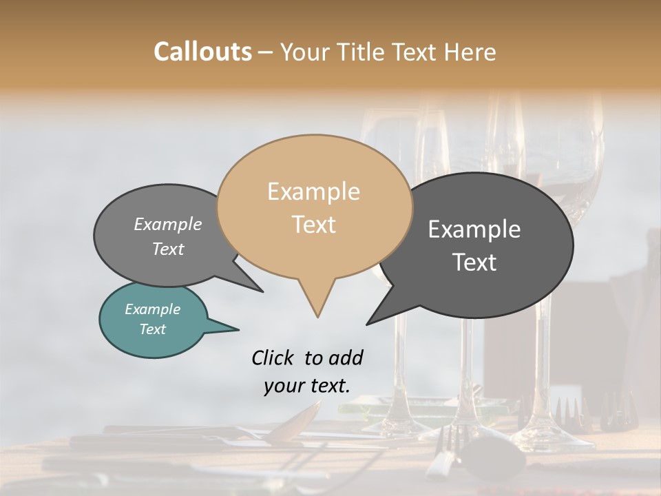 Table Setting Table Served PowerPoint Template