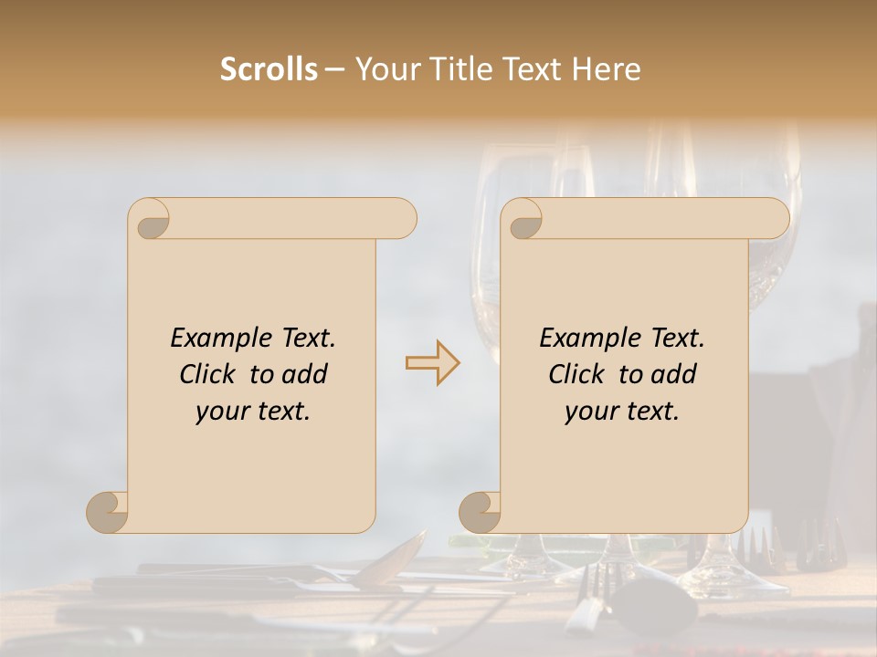 Table Setting Table Served PowerPoint Template
