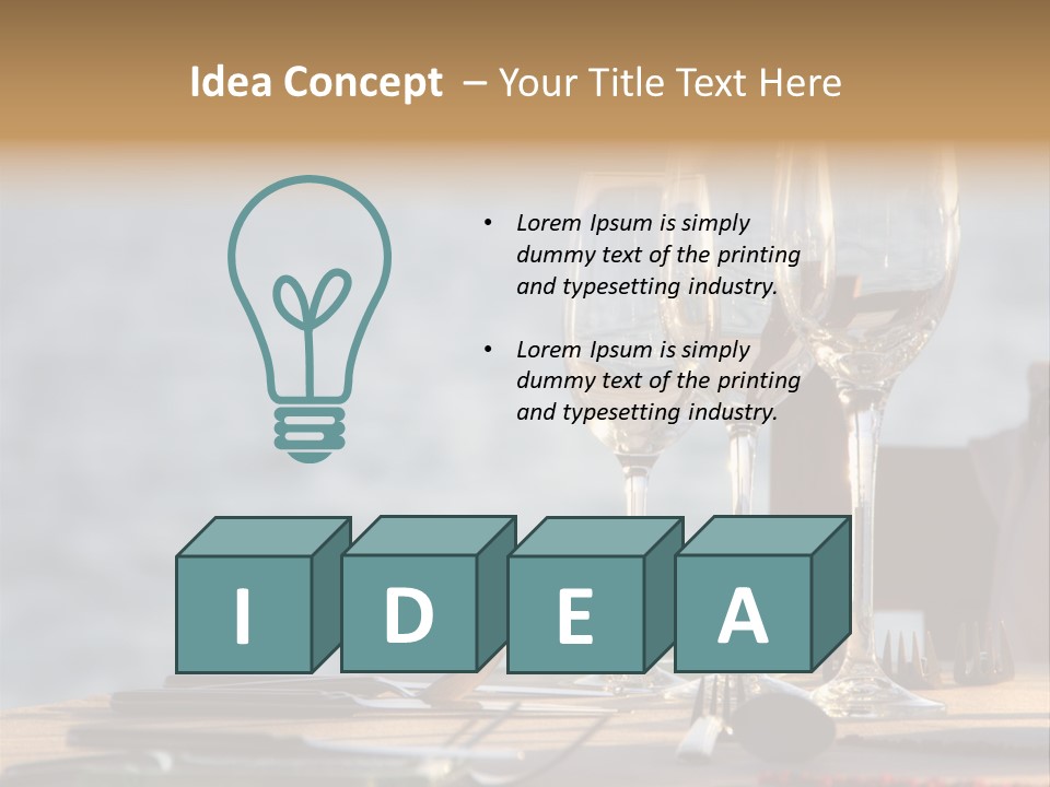 Table Setting Table Served PowerPoint Template