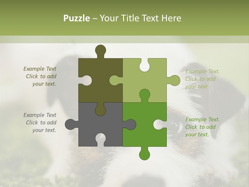 Pedigreed Purebred Side PowerPoint Template