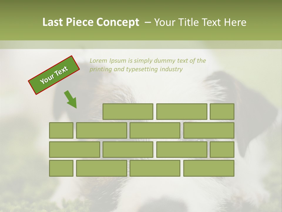Pedigreed Purebred Side PowerPoint Template