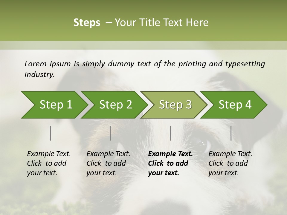 Pedigreed Purebred Side PowerPoint Template