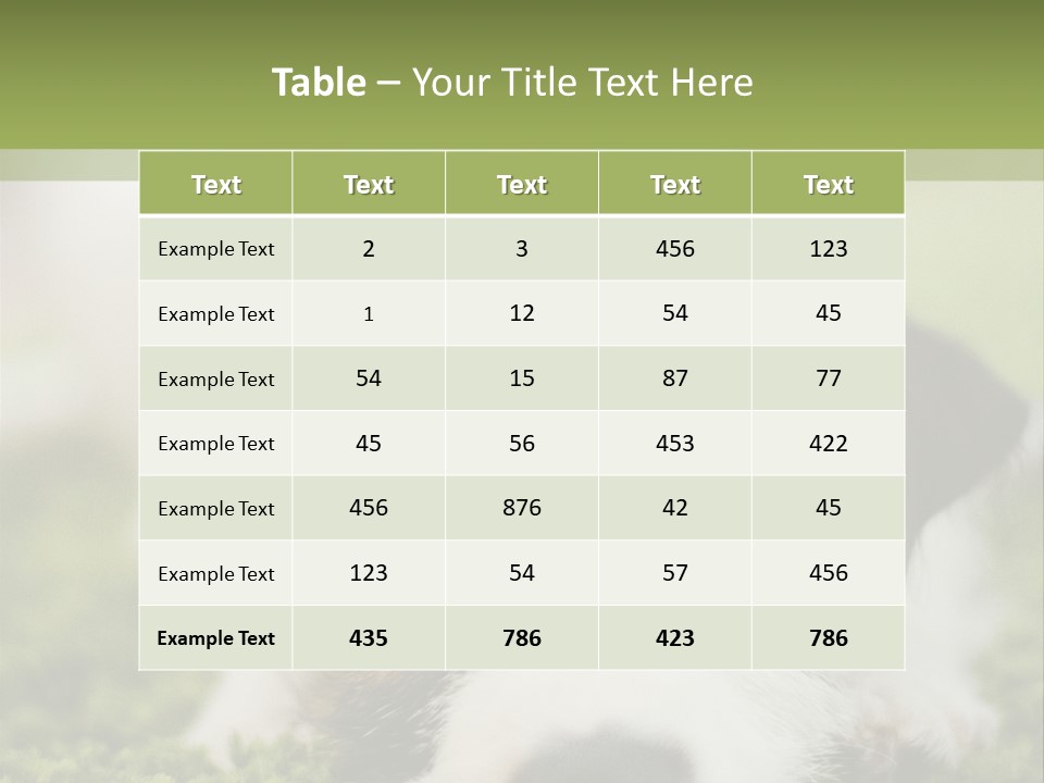 Pedigreed Purebred Side PowerPoint Template