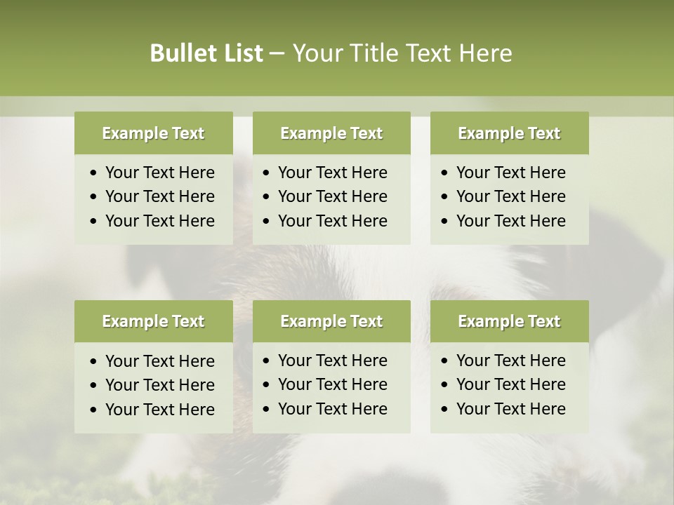 Pedigreed Purebred Side PowerPoint Template