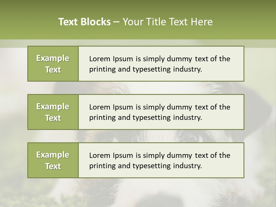 Pedigreed Purebred Side PowerPoint Template