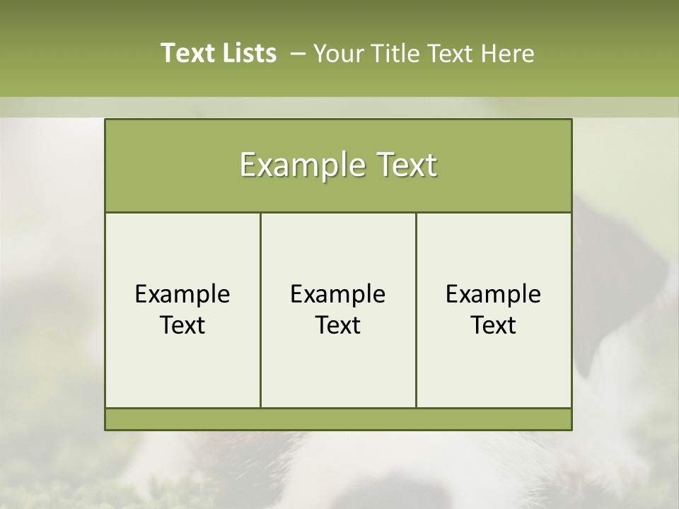 Pedigreed Purebred Side PowerPoint Template