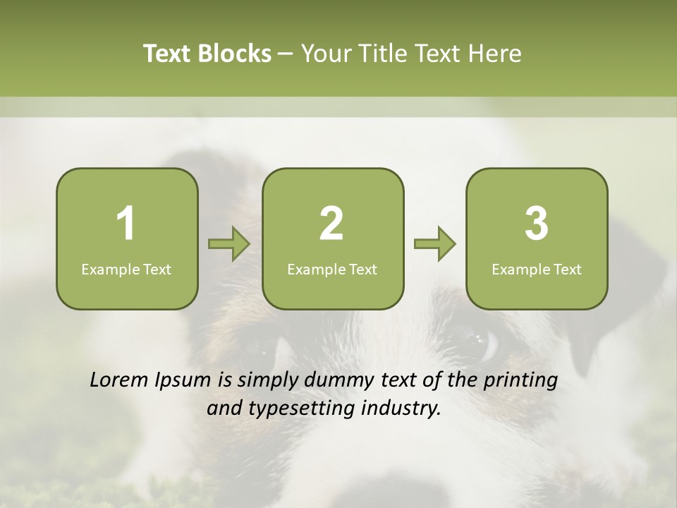 Pedigreed Purebred Side PowerPoint Template