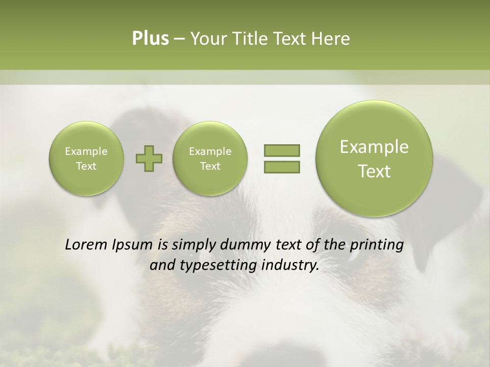 Pedigreed Purebred Side PowerPoint Template