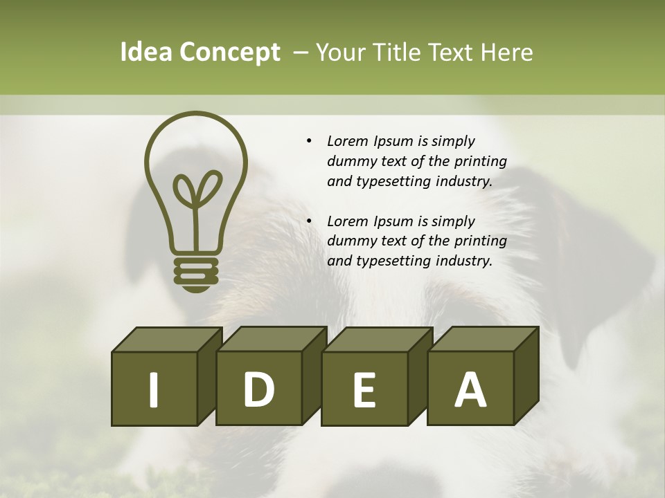 Pedigreed Purebred Side PowerPoint Template