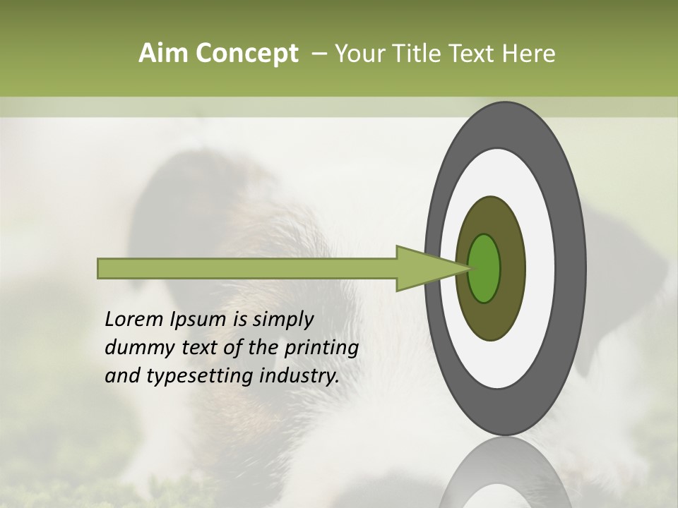 Pedigreed Purebred Side PowerPoint Template