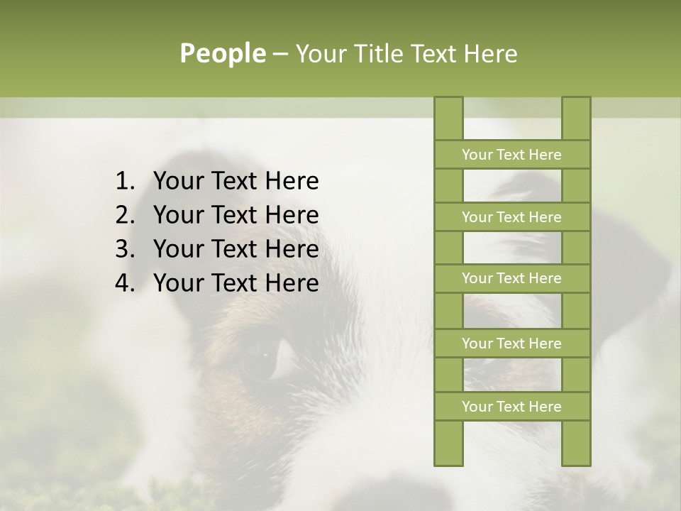 Pedigreed Purebred Side PowerPoint Template