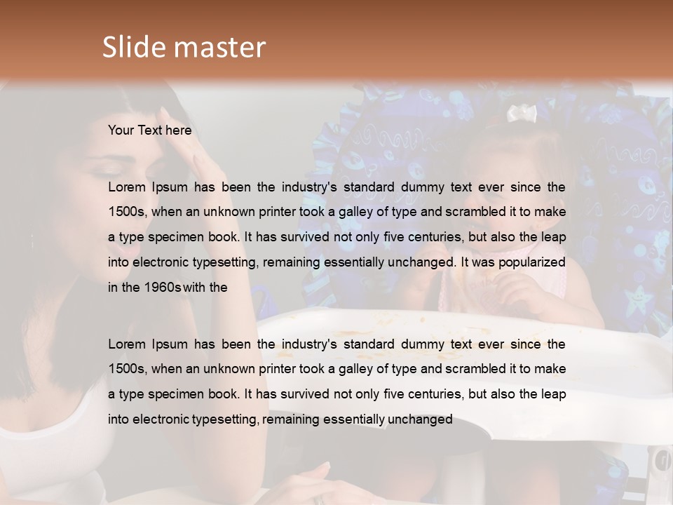 Depression Crying Woman PowerPoint Template