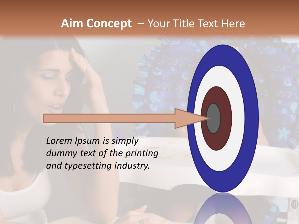 Depression Crying Woman PowerPoint Template