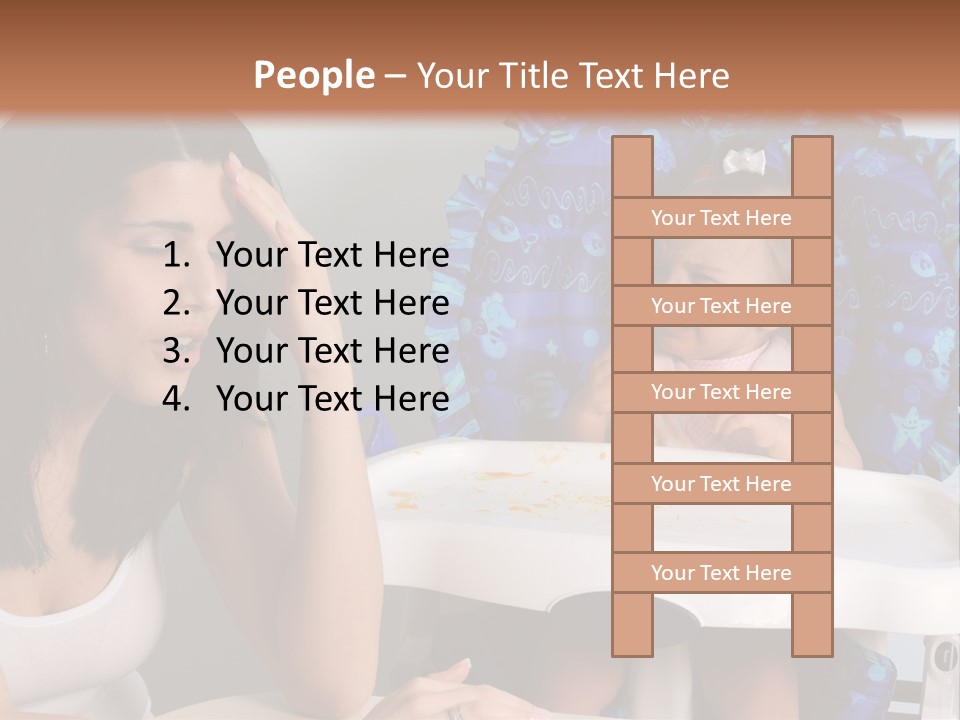 Depression Crying Woman PowerPoint Template