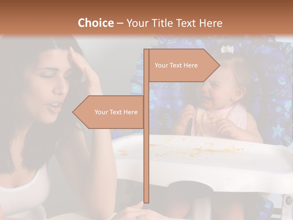 Depression Crying Woman PowerPoint Template