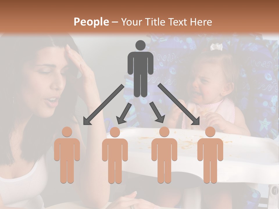 Depression Crying Woman PowerPoint Template