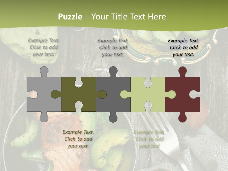 Delicacy Slice Orange PowerPoint Template