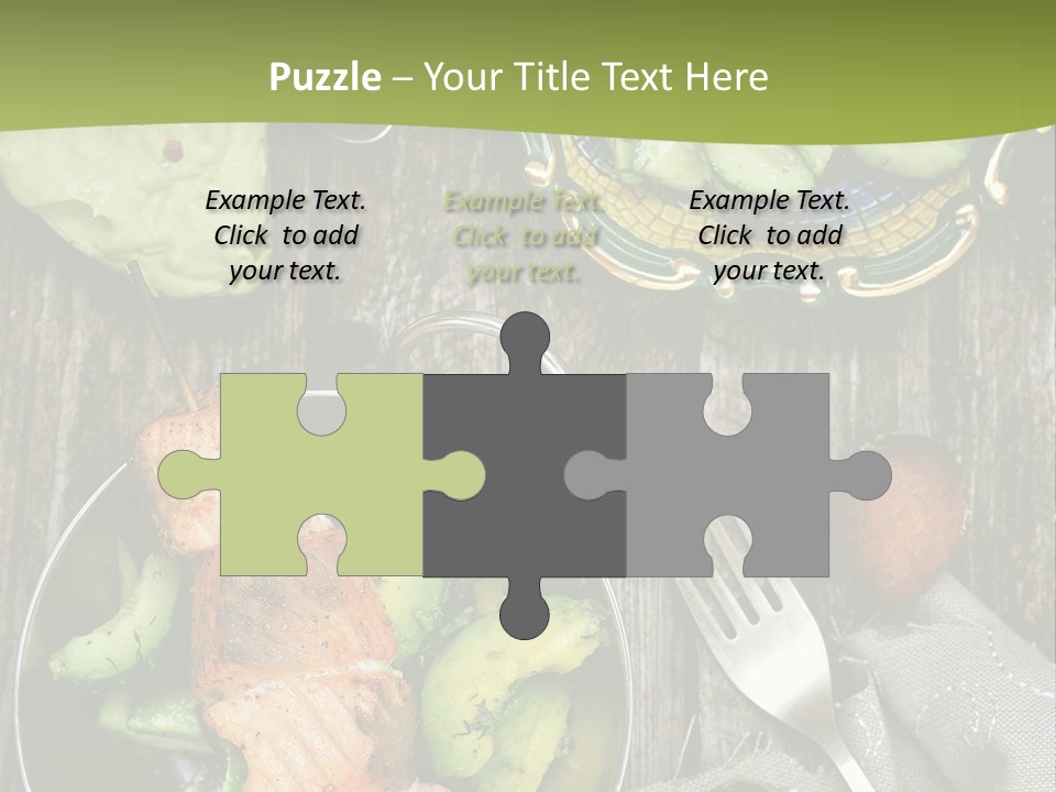 Delicacy Slice Orange PowerPoint Template