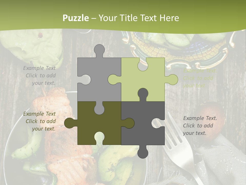 Delicacy Slice Orange PowerPoint Template