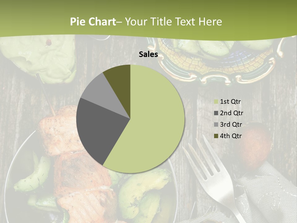 Delicacy Slice Orange PowerPoint Template