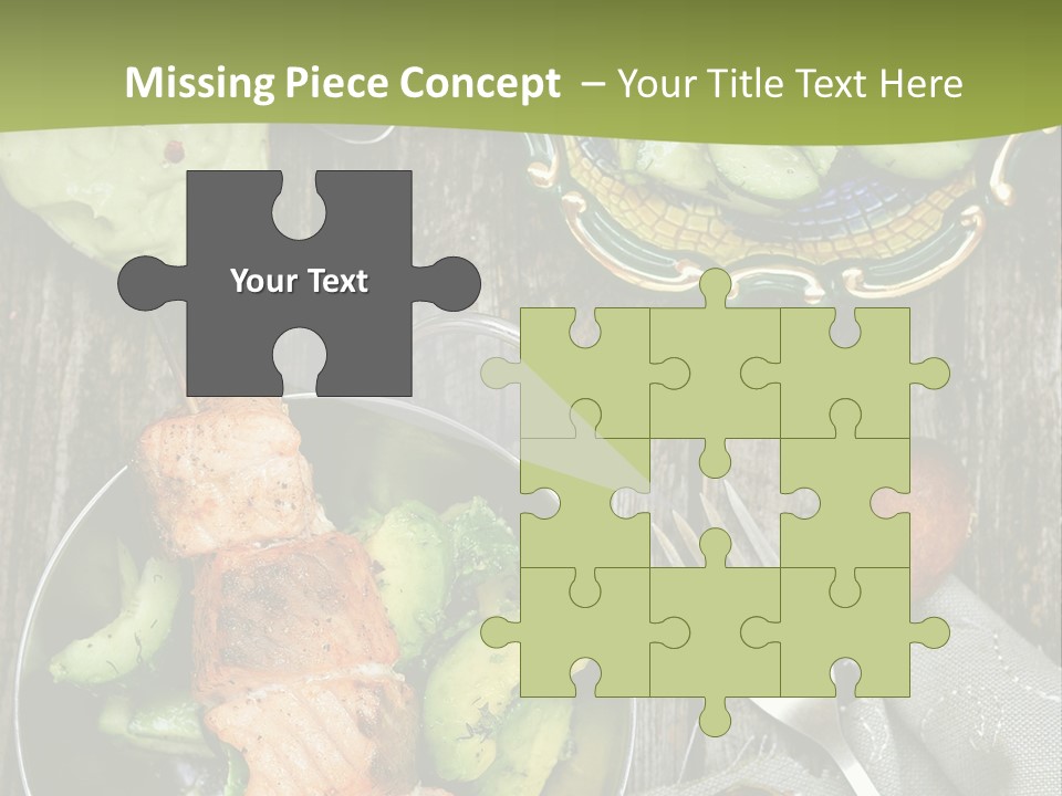 Delicacy Slice Orange PowerPoint Template