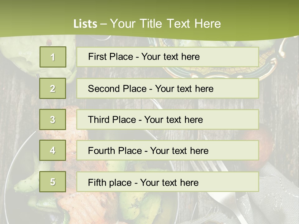 Delicacy Slice Orange PowerPoint Template