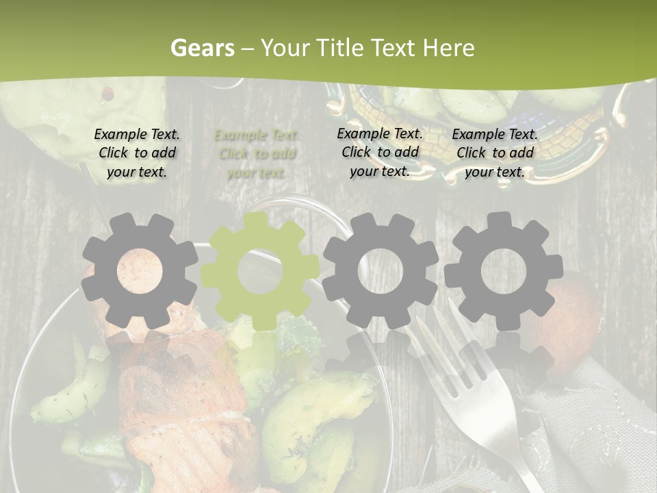 Delicacy Slice Orange PowerPoint Template