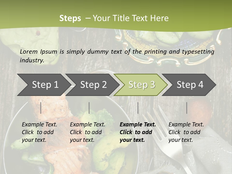 Delicacy Slice Orange PowerPoint Template