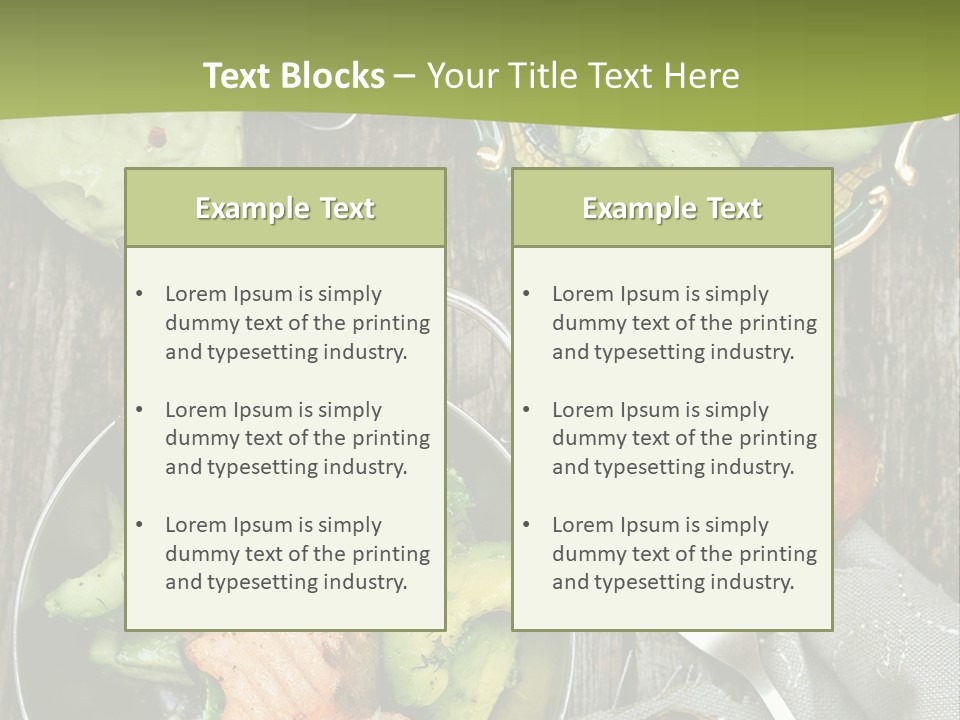 Delicacy Slice Orange PowerPoint Template