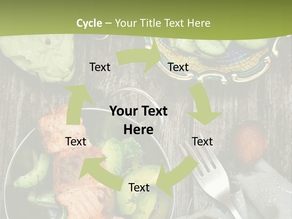 Delicacy Slice Orange PowerPoint Template