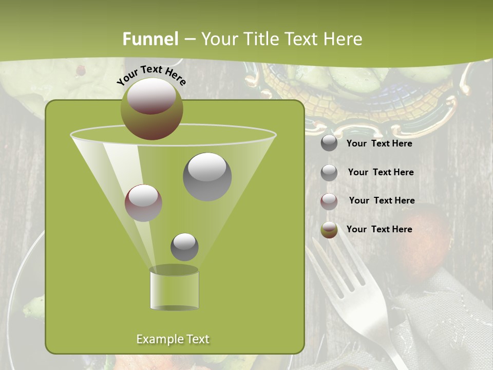 Delicacy Slice Orange PowerPoint Template