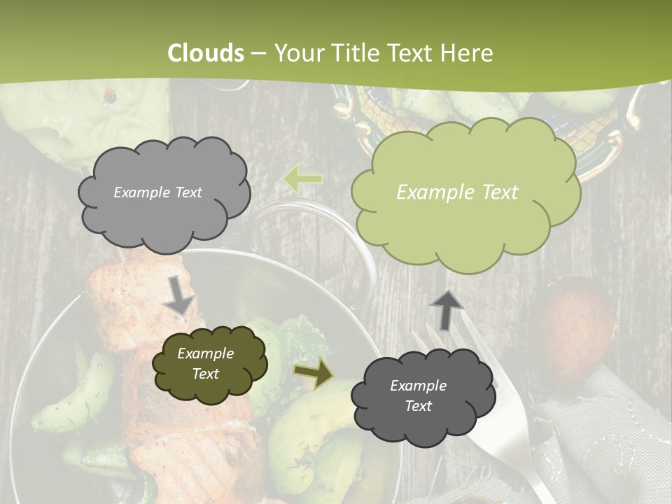 Delicacy Slice Orange PowerPoint Template