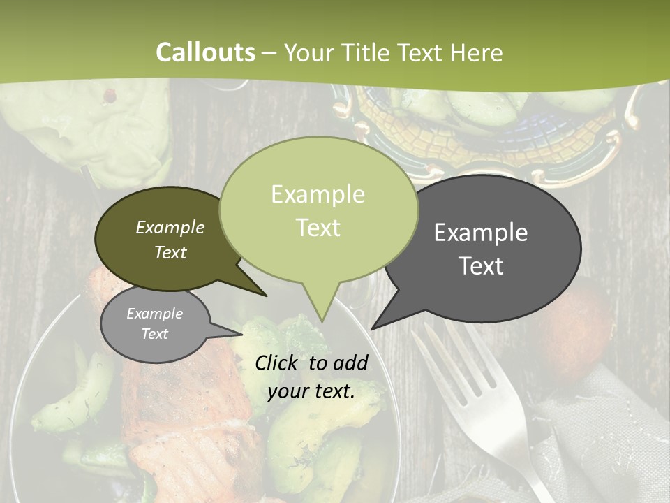 Delicacy Slice Orange PowerPoint Template