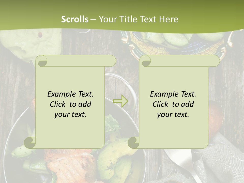 Delicacy Slice Orange PowerPoint Template
