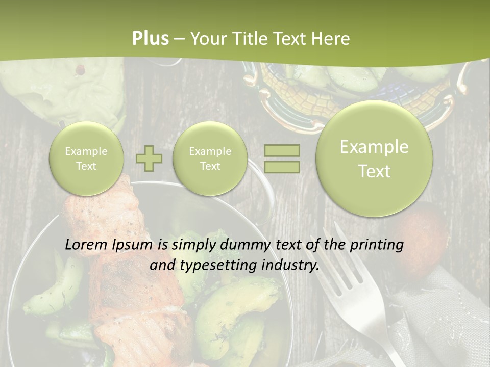 Delicacy Slice Orange PowerPoint Template