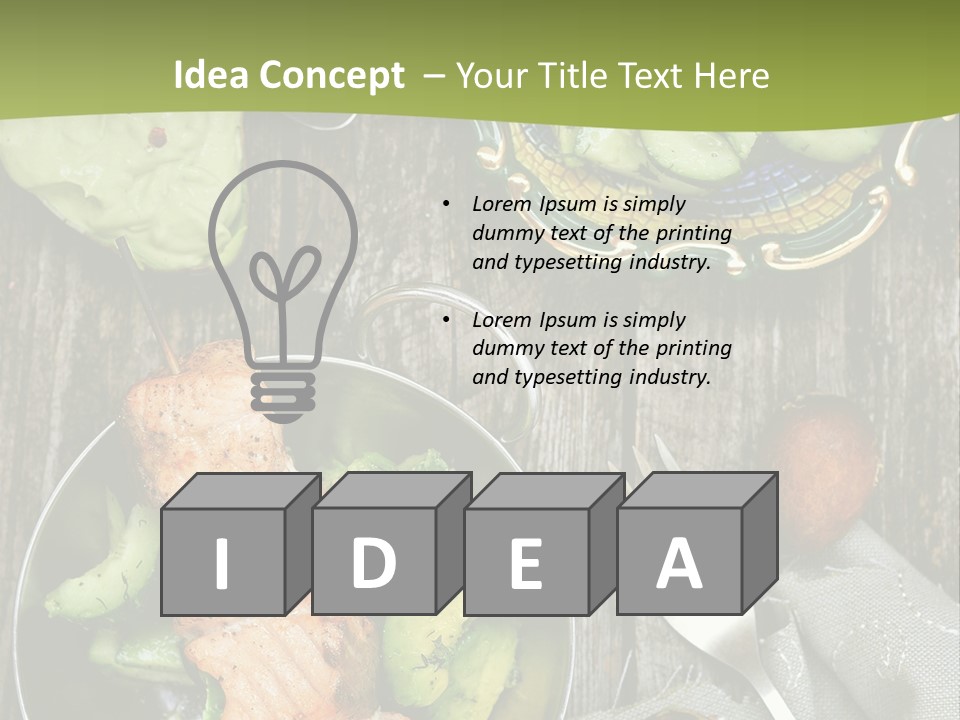 Delicacy Slice Orange PowerPoint Template