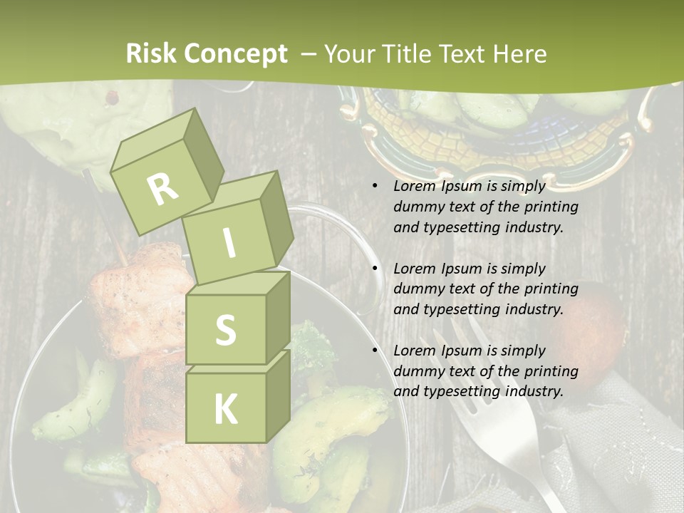 Delicacy Slice Orange PowerPoint Template