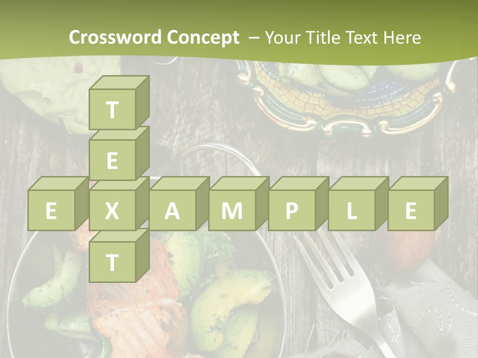 Delicacy Slice Orange PowerPoint Template