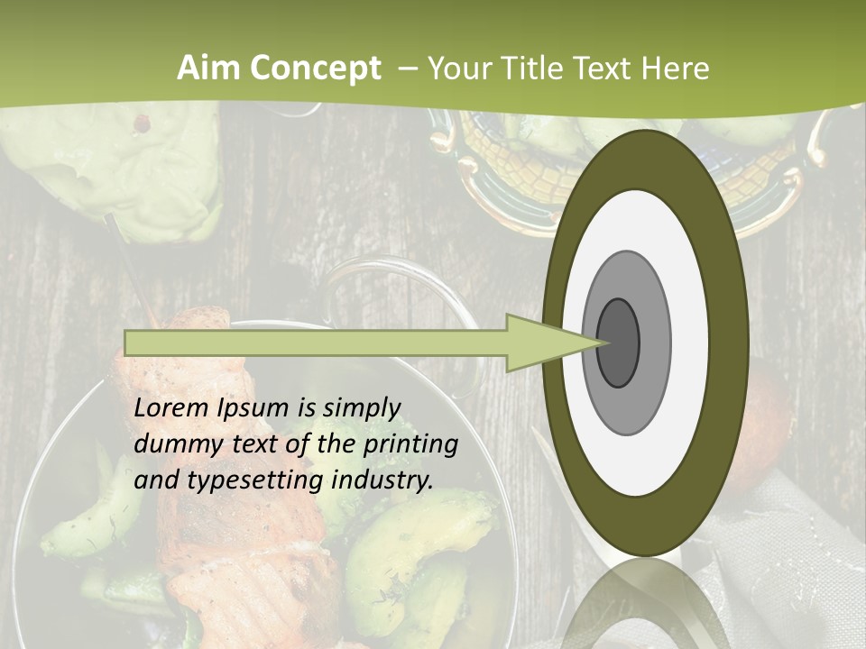 Delicacy Slice Orange PowerPoint Template