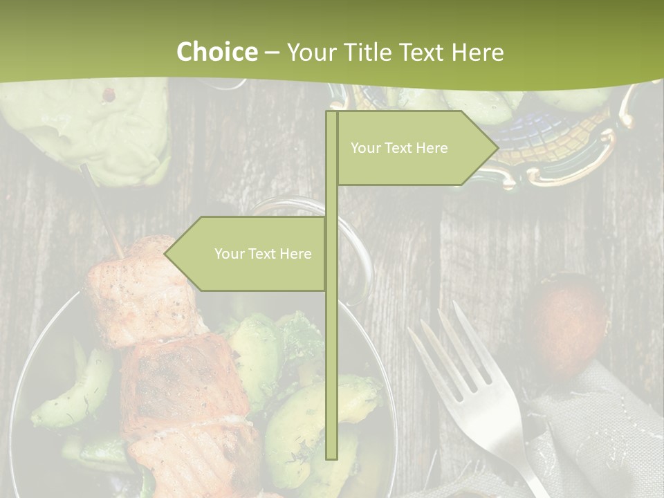 Delicacy Slice Orange PowerPoint Template
