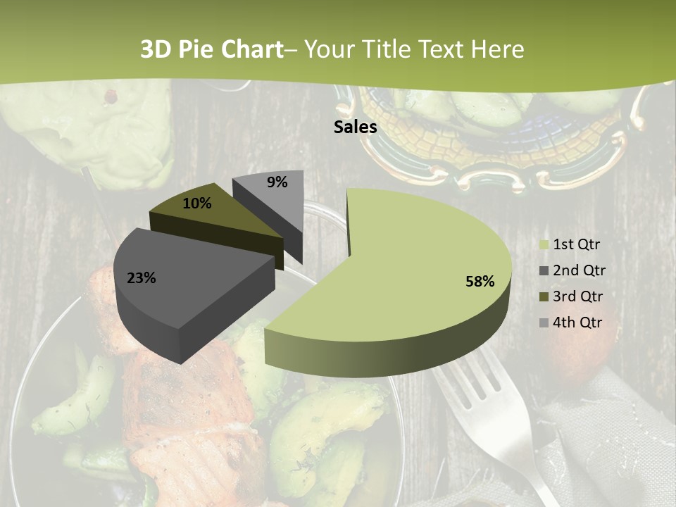 Delicacy Slice Orange PowerPoint Template