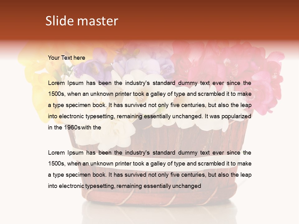 Horticulture Spring White PowerPoint Template